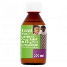 Tesco Childrens Dry Cough Syrup 200ml
