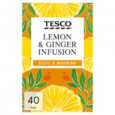 Tesco Lemon And Ginger 40 Teabags