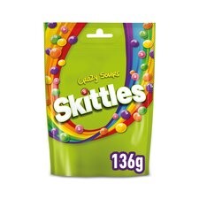 Skittles Crazy Sours Pouch 136g