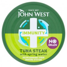 John West Immunity No Drain Tuna Steak with Springwater 110g