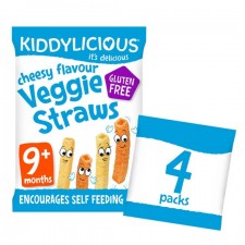 Kiddylicious Cheesy Straw Multi 4 x 12g