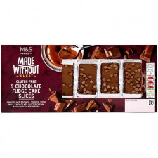 Marks and Spencer Made Without Wheat Chocolate Fudge Cake Slices 5 Pack