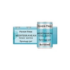 Fever Tree Light Mediterranean Tonic Water Cans 8 x 150ml