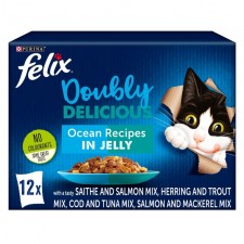 Felix As Good As It Looks Doubly Delicious Ocean Recipes Pouches in Jelly 12 x 100g