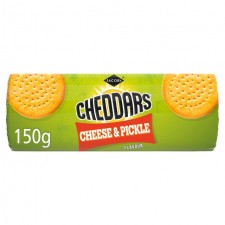 Jacobs Cheddars Cheese and Pickle Crackers 150g