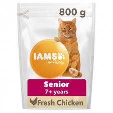 Iams Senior And Mature Dry Cat Food Chicken 800g