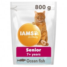 Iams Senior And Mature Dry Cat Food Ocean Fish 800g