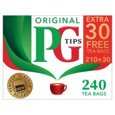 PG Tips 210 Teabags Plus 30 Extra Free