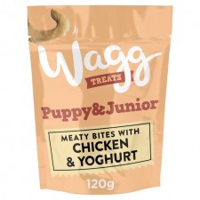 Wagg Puppy And Junior Treats with Chicken And Yoghurt 120g