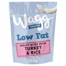 Wagg Low Fat Treats with Turkey And Rice 125g