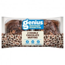 Genius Gluten Free Double Chocolate Muffins 2 per pack