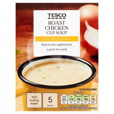 Tesco Roast Chicken Soup In A Mug 5 Pack 130g 