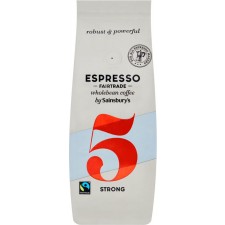 Sainsburys Italian Fairtrade Espresso Coffee Beans 227g