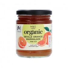 Marks and Spencer Organic Seville Orange Marmalade Fine Cut 340g 
