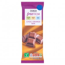 Tesco Free From Orange Chocolate Bar 90g
