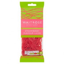 Waitrose Strawberry Laces 65g