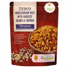 Tesco Microwave Wholegrain Rice Haricot Beans And Quinoa 250G