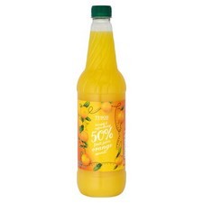 Tesco High Juice Orange Squash 1L