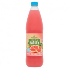 Morrisons No Added Sugar Pink Grapefruit Fruit and Barley 1l