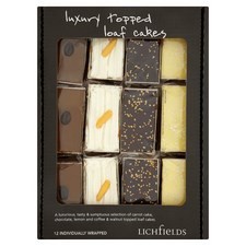 Catering Pack Lichfields Luxury Assorted Mini Loaf Cakes x12 Individually Wrapped
