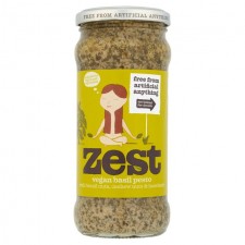 Zest Basil Pesto with Brazil Nuts Cashew Nuts and Hazelnuts 340g