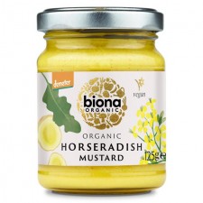 Biona Organic Horseradish Mustard 125g 
