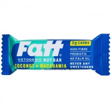 Fatt Coconut and Macadamia Ketogenic Nut Bar 30g