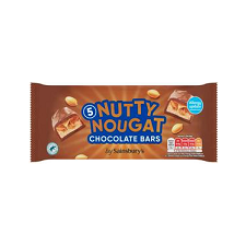 Sainsburys Nutty Nougat Chocolate Bars 5 x 36g