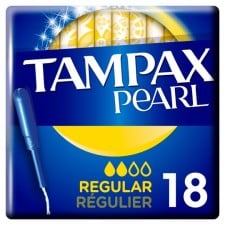 Tampax Pearl Regular Applicator Tampons 18 per pack