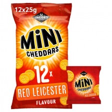 Jacobs Mini Cheddars Red Leicester 12 Pack