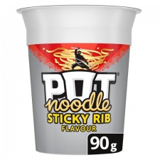 Retail Pack Pot Noodle Sticky Rib 12x90g
