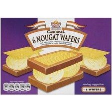 Carousel Nougat Ice Cream Wafers 6 Pack