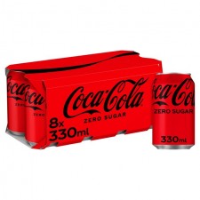 Coca Cola Zero 8x330ml Cans