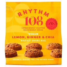Rhythm 108 Ooh La La Tea Biscuits Lemon and Ginger Biscuit 135g