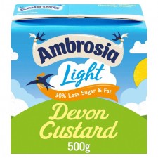 Ambrosia Ready To Serve Light Devon Custard Carton 500g