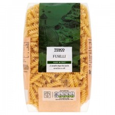 Tesco Fusilli Pasta Twists 1Kg