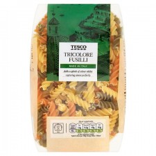 Tesco Tricolore Fusilli Pasta Twists 500g