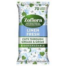 Zoflora Antibacterial Wipes Linen Fresh 70 Pack