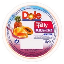 Dole Tropical Fruit In Tropical Jelly 123g