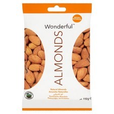 Wonderful Natural Almonds 115g