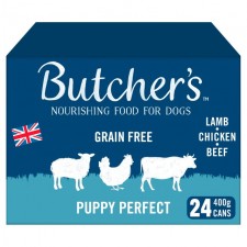Butchers Grain Free Puppy Perfect Lamb Chicken and Beef 24 x 400g