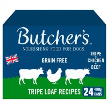 Butchers Grain Free Tripe Loaf Recipes Dog Food 24 x400g