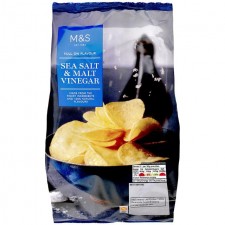 Marks and Spencer Full On Flavour Sea Salt and Malt Vinegar Crisps 150g