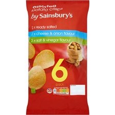 Sainsburys Assorted Crisps 6x25g
