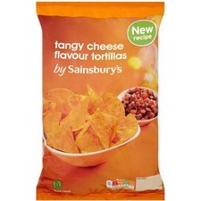 Sainsburys Tortilla Chips Tangy Cheese 200g