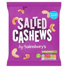 Sainsburys Salted Cashews 350g