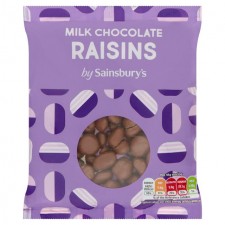 Sainsburys Milk Chocolate Raisins 180g