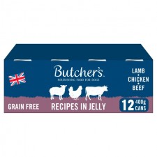 Butchers Grain Free Lamb Chicken and Beef 12 x 400g