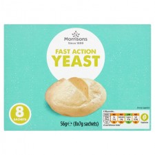 Morrisons Fast Action Yeast Sachets 56g