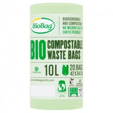 BioBag 10L Compostable Bin Liners 20 per pack